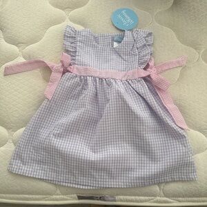 NWT Classic Whimsy Lavender and Pink Gingham Avery Dress